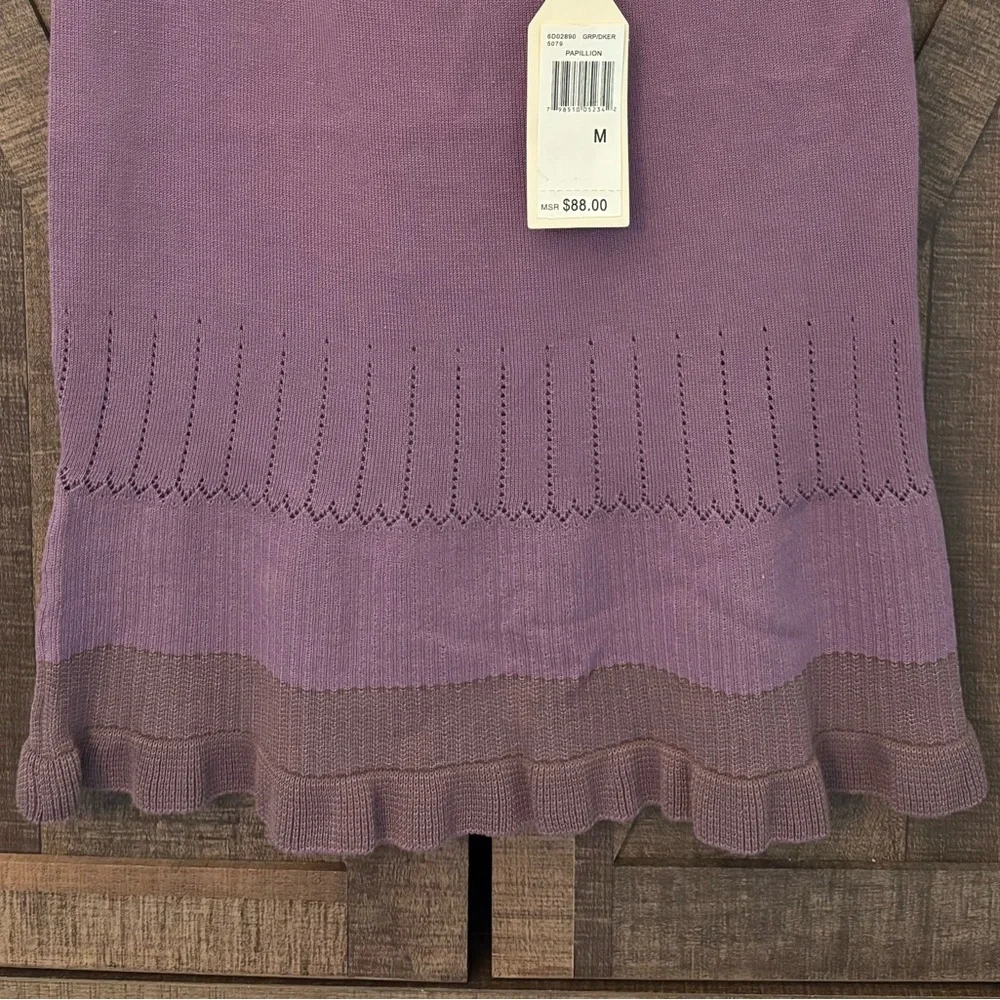 MSSP | Purple Knit Top NWT - Picture 7 of 9